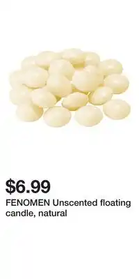 IKEA FENOMEN Unscented floating candle, natural offer