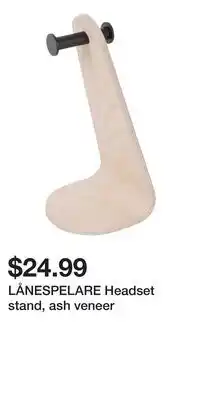 IKEA LÅNESPELARE Headset stand, ash veneer offer