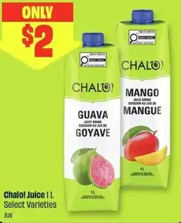 FreshCo Chalo! Juice offer