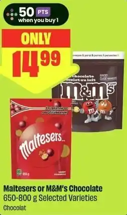 FreshCo Maltesers or M&M's Chocolate offer