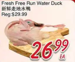 Foody Mart Fresh Free Run Water Duck offer