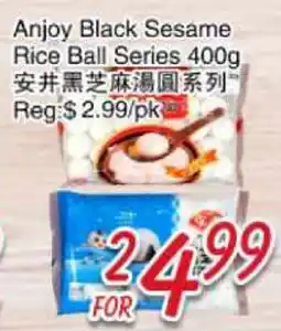 Foody Mart Anjoy Black Sesame Rice Ball Series offer