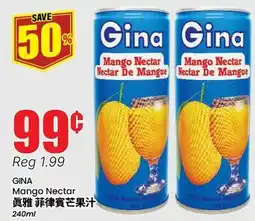 Btrust Supermarket GINA Mango Nectar offer