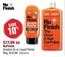 PartSource NuFinish Scratch Dr or Liquid Polish offer