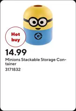 Staples Minions Stackable Storage Container offer