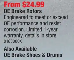 PartSource OE Brake Shoes & Drums offer