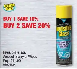 PartSource Invisible Glass Aerosol, Spray or Wipes offer
