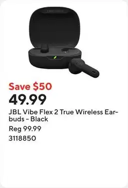 Staples JBL Vibe Flex 2 True Wireless Earbuds - Black offer