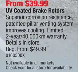 PartSource UV Coated Brake Rotors offer