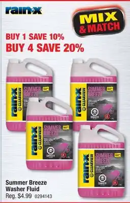 PartSource RAIN-X Summer Breeze Washer Fluid offer