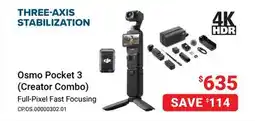Visions Electronics DJI Osmo Pocket 3 (Creator Combo) offer