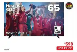 Visions Electronics Hisense QLED 65 4K Smart TV offer