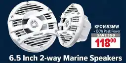 2001 Audio Video KFC1653MW KENWOOD 6.5 Inch 2-way Marine Speakers offer