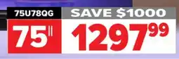2001 Audio Video 75U78QG Hisense U78QG MINI-LED PRO 75 offer