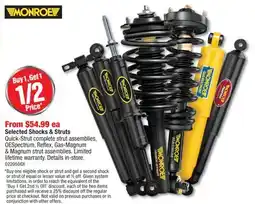 PartSource MONROE Selected Shocks & Struts offer