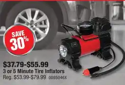 PartSource 3 or 5 Minute Tire Inflators offer