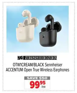 2001 Audio Video OTW1CREAM BLACK Sennheiser ACCENTUM Open True Wireless Earphones offer