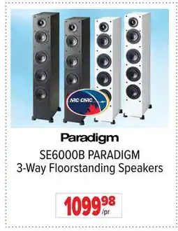 2001 Audio Video SE6000B PARADIGM 3-Way Floorstanding Speakers offer