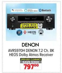 2001 Audio Video AVRS970H DENON 7.2 Ch. 8K HEOS Dolby Atmos Receiver offer