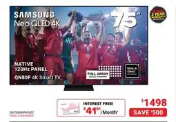 Visions Electronics SAMSUNG Neo QLED 4K 75 offer