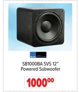 2001 Audio Video SB1000BA SVS 12 Powered Subwoofer offer