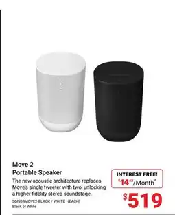 Visions Electronics Move 2 Portable Speaker offer