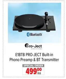 2001 Audio Video E1BTB PRO-JECT Built-in Phono Preamp & BT Transmitter offer