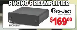 2001 Audio Video PHONOBOX Pro-Ject Audio Systems Phono Preamplifier offer