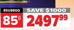 2001 Audio Video 85U88GQ Hisense 85 Mini-LED Pro tv offer