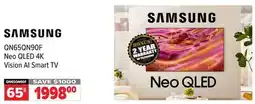 2001 Audio Video QN65QN90F - SAMSUNG Neo QLED 4K Vision AI Smart TV 65 offer