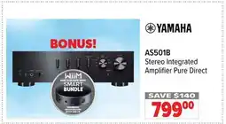 2001 Audio Video YAMAHA AS501B Stereo Integrated Amplifier Pure Direct offer