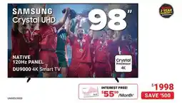 Visions Electronics SAMSUNG Crystal UHD 98 offer