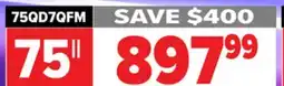 2001 Audio Video 75QD7QFM Hisense 75 QD7QFM QLED Mini-Led offer