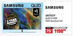 2001 Audio Video QN75Q7F SAMSUNG QN75Q7F 75 QLED Q HDR 1500 Quantum Dot offer
