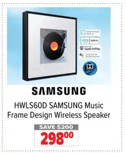2001 Audio Video HWLS60D SAMSUNG Music Frame Design Wireless Speaker offer
