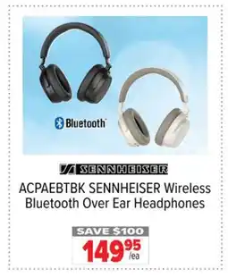 2001 Audio Video ACPAEBTBK SENNHEISER Wireless Bluetooth Over Ear Headphones offer