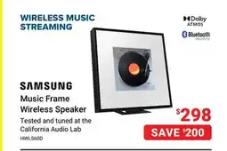 Visions Electronics Samsung Music Frame Wireless Speaker offer