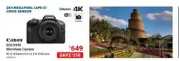 Visions Electronics Canon EOS R100 Mirrorless Camera offer