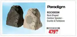 2001 Audio Video PARADIGM ROCK80SM Rock-Shaped Outdoor Speaker - Granite & Fieldstone offer