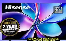 2001 Audio Video 65QD7QFM Hisense 65 MINI-LED 144HZ 600 NIT offer