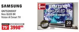 2001 Audio Video QN75QN900F 75 SAMSUNG Neo QLED 8K Vision AI Smart TV offer