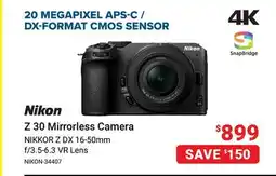 Visions Electronics Nikon Z 30 Mirrorless Camera offer