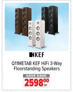 2001 Audio Video Q11METAB KEF HiFi 3-Way Floorstanding Speakers offer