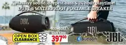 2001 Audio Video BOOMBOX3 JBL DUST & WATERPROOF PORTABLE SPEAKER offer