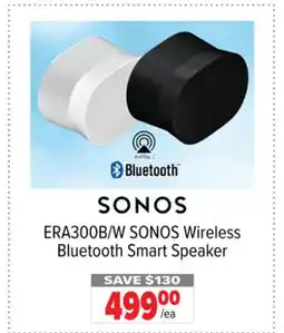 2001 Audio Video ERA300B SONOS Wireless Bluetooth Smart Speaker offer