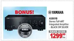 2001 Audio Video AS801B YAMAHA Stereo ToP-ART Integrated Amplifier - BLACK OR SILVER offer