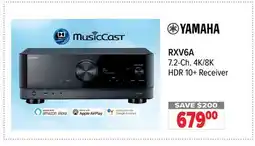 2001 Audio Video RXV6A YAMAHA 7.2-Ch. 4K/8K HDR 10+ Receiver offer