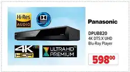 2001 Audio Video DPUB820 PANASONIC 4K DTS:X UHD Blu-Ray Player offer
