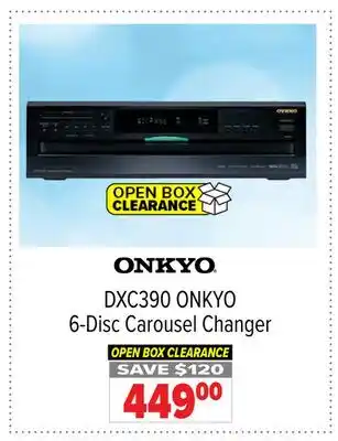 2001 Audio Video DXC390 ONKYO 6-Disc Carousel Changer offer