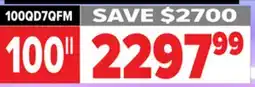 2001 Audio Video 100QD7QFM 100 Hisense MINI-LED 144HZ 600 NIT offer